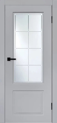 Дверь Bianco Simple 40 ПО Серая эмаль Ral 7047